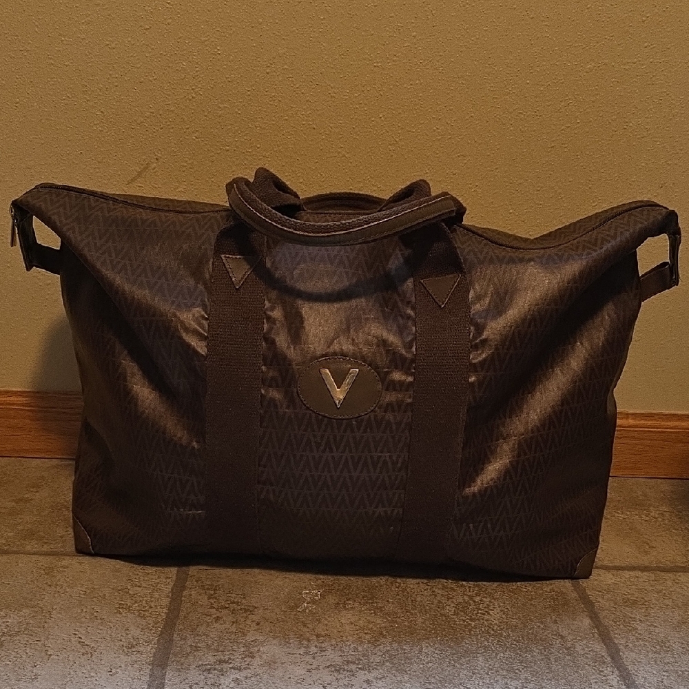 Mario Valentino Brown Travel Bag